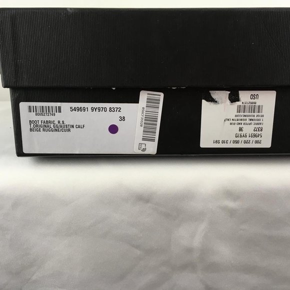 Gucci Women's Ruggine Cuir Monogram GG Print Removable Gaiter Boots DM15 - Picture 11 of 13